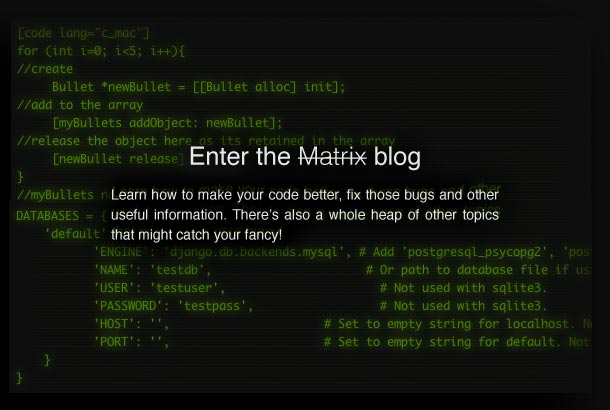 Enter the blog